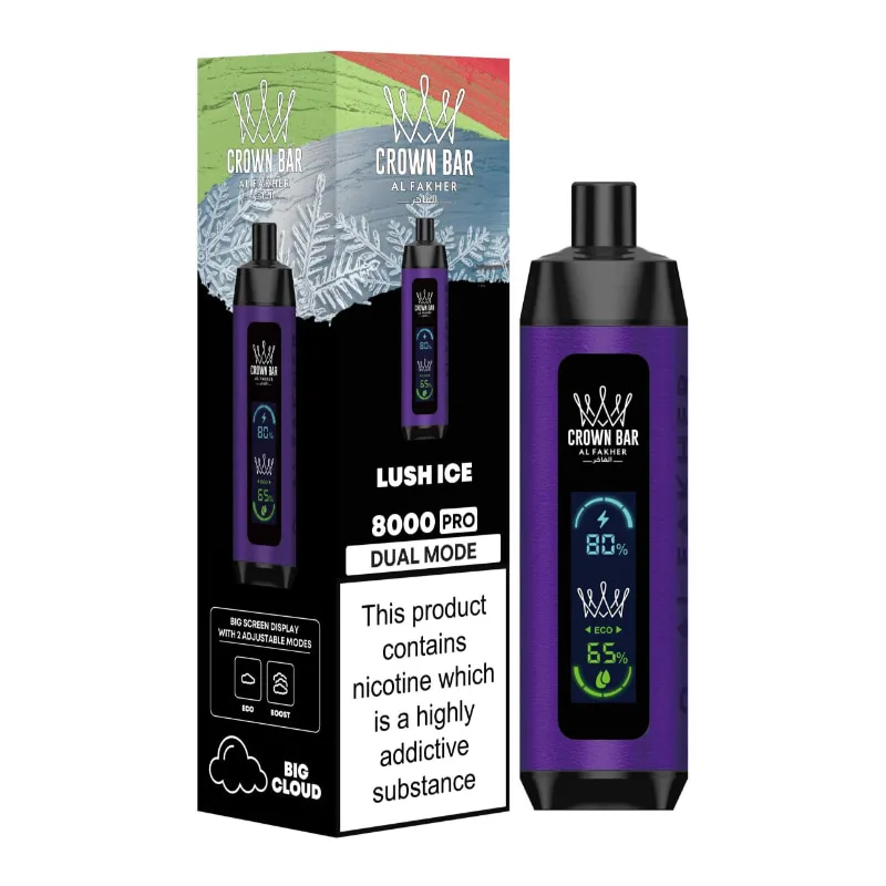 CROWN BAR PRO 8000 PUFFS LUSH ICE