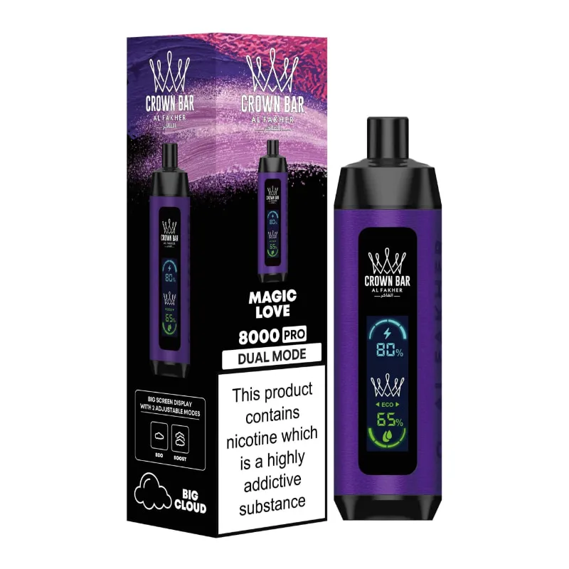 CROWN BAR PRO 8000 PUFFS MAGIC LOVE