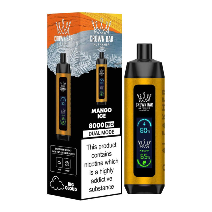 CROWN BAR PRO 8000 PUFFS MANGO ICE