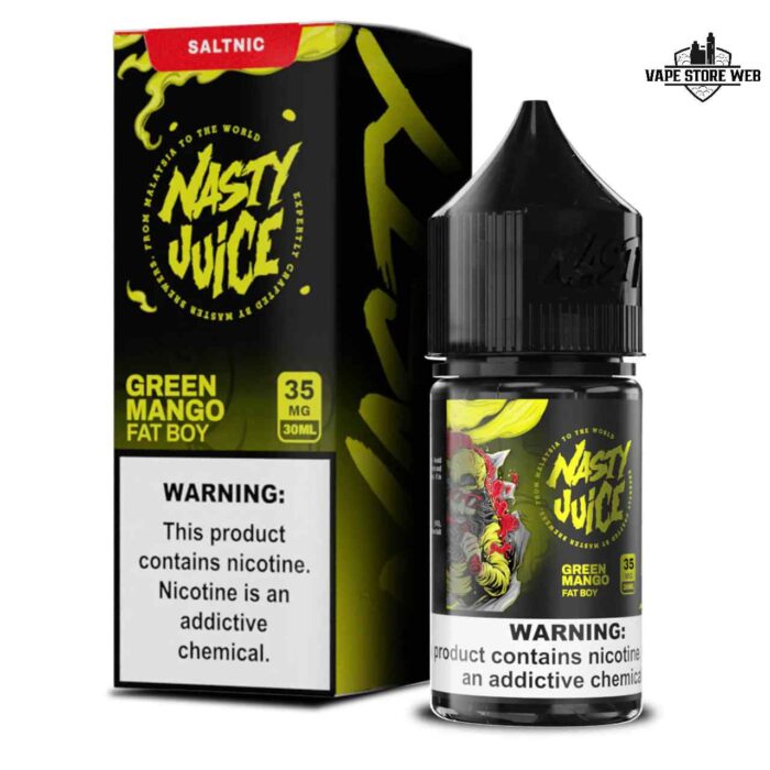 NASTY 30ml Salt Nicotine 35mg & 50mg E-Liquid Price in Dubai Green Mango