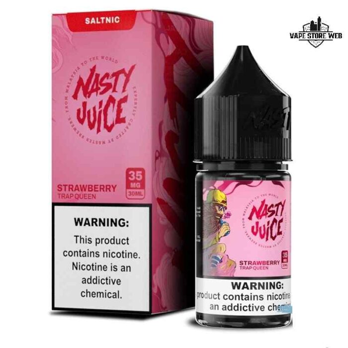 NASTY 30ml Salt Nicotine 35mg & 50mg E-Liquid Price in Dubai Strawberry Trap Queen