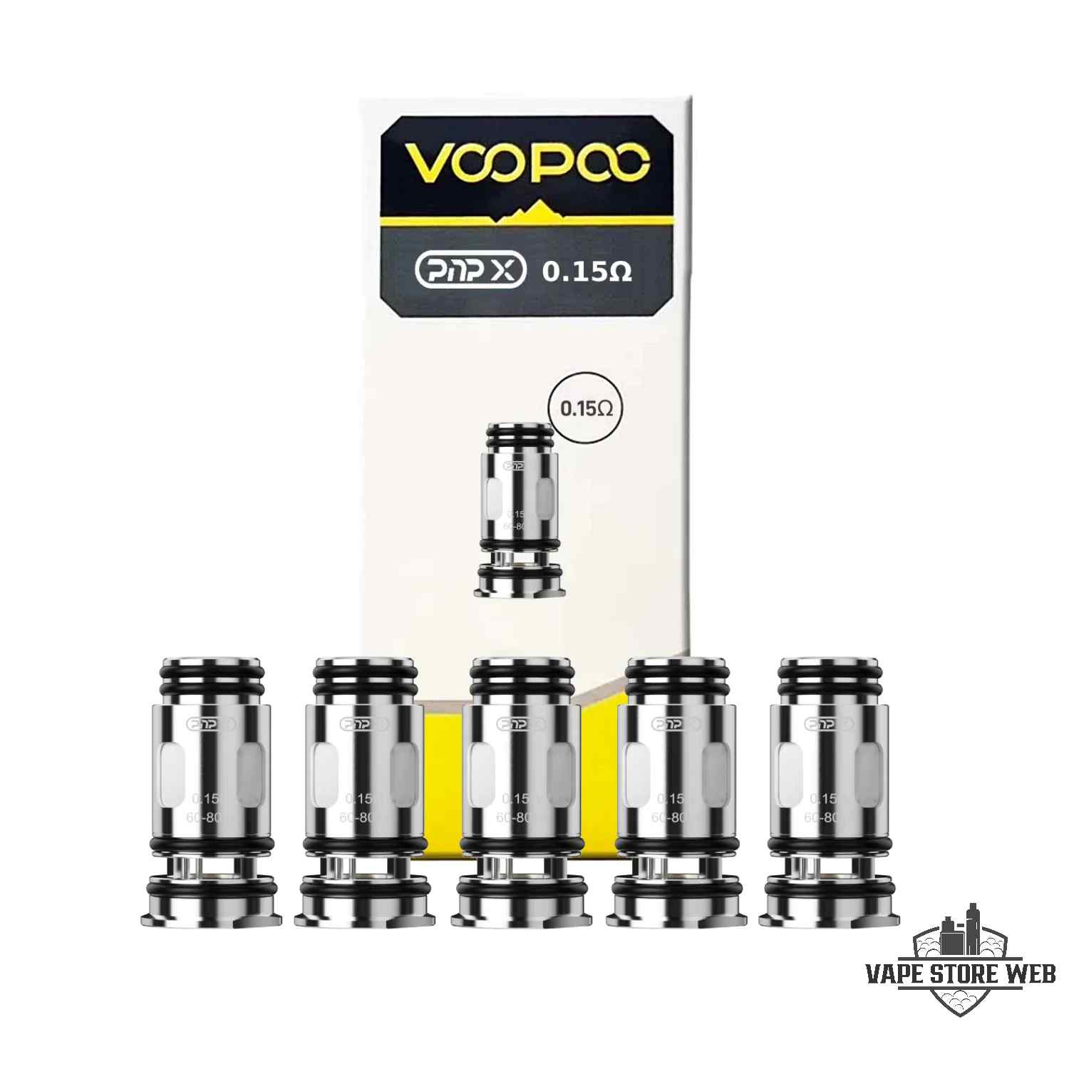 voopoo pnp x coils difference PNP X Replacement Coils (5Pcs) – Gadget Cloudz main image 1