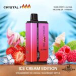 CRYSTAL Fire Pro Ultra 18000 Puffs Disposable Vape Price in Dubai Strawberry Ice Cream Raspberry Ripple
