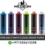 POD SALT Onyx Cloud 25000 Puffs 5mg Disposable Vape Price in Dubai