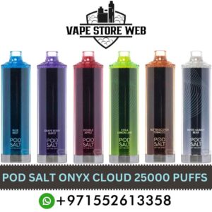 POD SALT Onyx Cloud 25000 Puffs 5mg Disposable Vape Price In Dubai