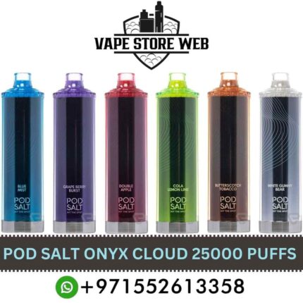 POD SALT Onyx Cloud 25000 Puffs 5mg Disposable Vape Price in Dubai