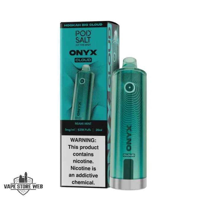 POD SALT Onyx Cloud 25000 Puffs 5mg Disposable Vape Price in Dubai Miami Mint