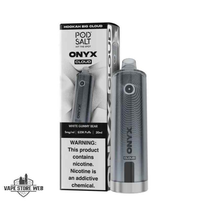 POD SALT Onyx Cloud 25000 Puffs 5mg Disposable Vape Price in Dubai White Gummy Bear