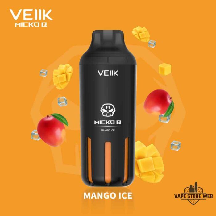 VEIIK MICKO Q 5500 Puffs 30mg Disposable Vape Price in Dubai Mango Ice