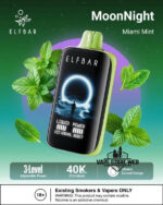 ELF BAR Moon Night 40000 Puffs 50MG Disposable Vape Price in Dubai Miami Mint