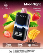 ELF BAR Moon Night 40000 Puffs 50MG Disposable Vape Price in Dubai Strawberry Mango