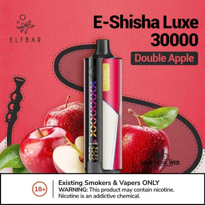 ELFBAR E-Shisha Luxe 30000 Puffs Disposable Vape Price in Dubai Double Apple