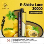 ELFBAR E-Shisha Luxe 30000 Puffs Disposable Vape Price in Dubai Lemon Mint