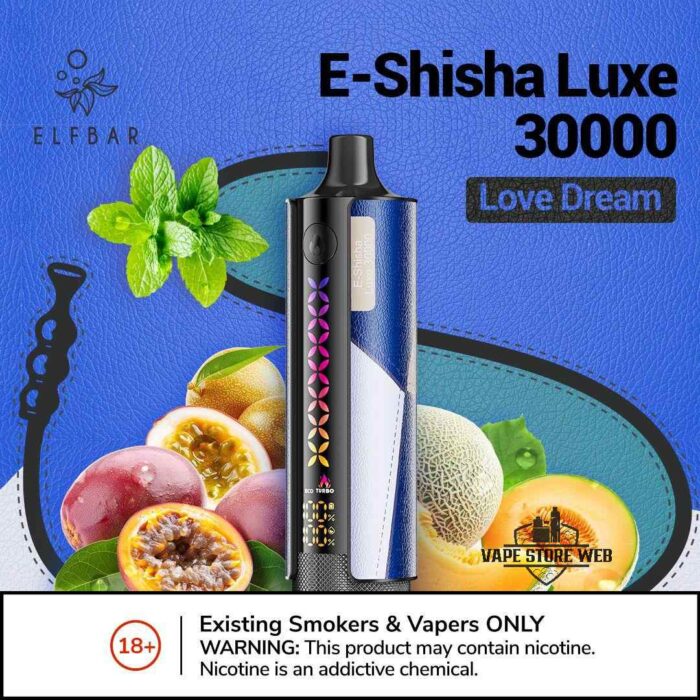 ELFBAR E-Shisha Luxe 30000 Puffs Disposable Vape Price in Dubai Love Dream