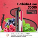 ELFBAR E-Shisha Luxe 30000 Puffs Disposable Vape Price in Dubai Rsapberry Minrt