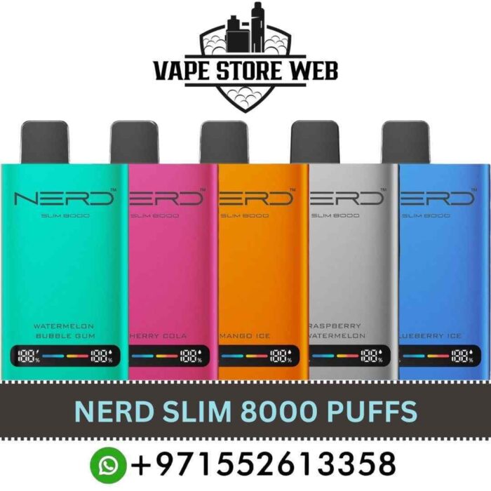 NERD Slim 8000 Puffs Disposable Vape Price in Dubai