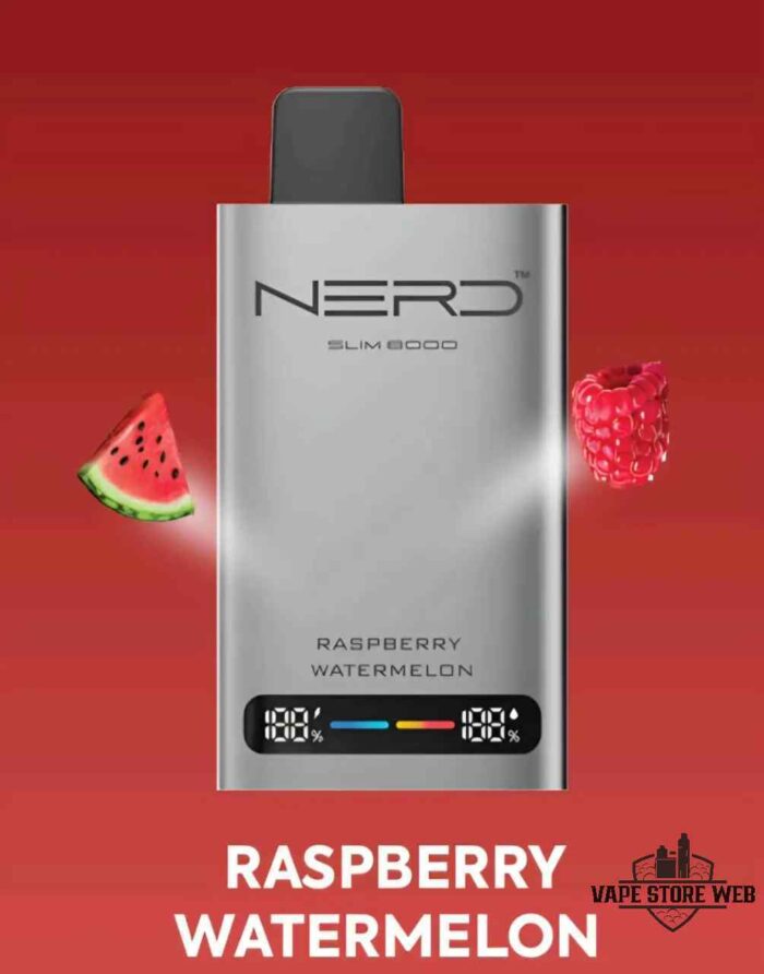 NERD Slim 80000 Puffs Disposable Vape Price in Dubai Raspberry Watermelon