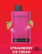 NERD Slim 80000 Puffs Disposable Vape Price in Dubai Strawberry Ice Cream