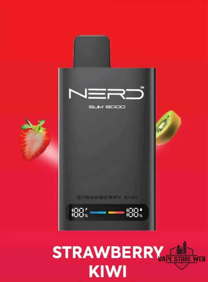 NERD Slim 80000 Puffs Disposable Vape Price in Dubai Strawberry Kiwi