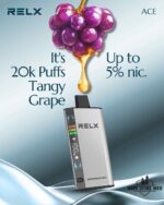 RELX Ace 20000 Puffs 50MG Disposable Vape Price in Dubai Tangy Grape