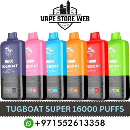 TUGBOAT Super 16000 Puffs 50MG Disposable Vape in Dubai