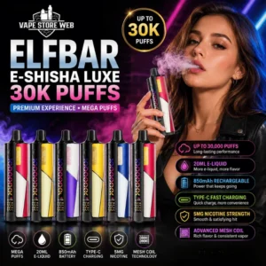 buy elfbar e shisha luxe 30000 puffs 5mg disposable vape in dubai