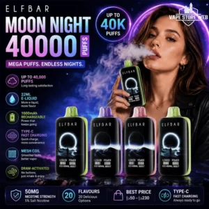 elf bar moon night 40000 puffs 50mg disposable vape in dubai
