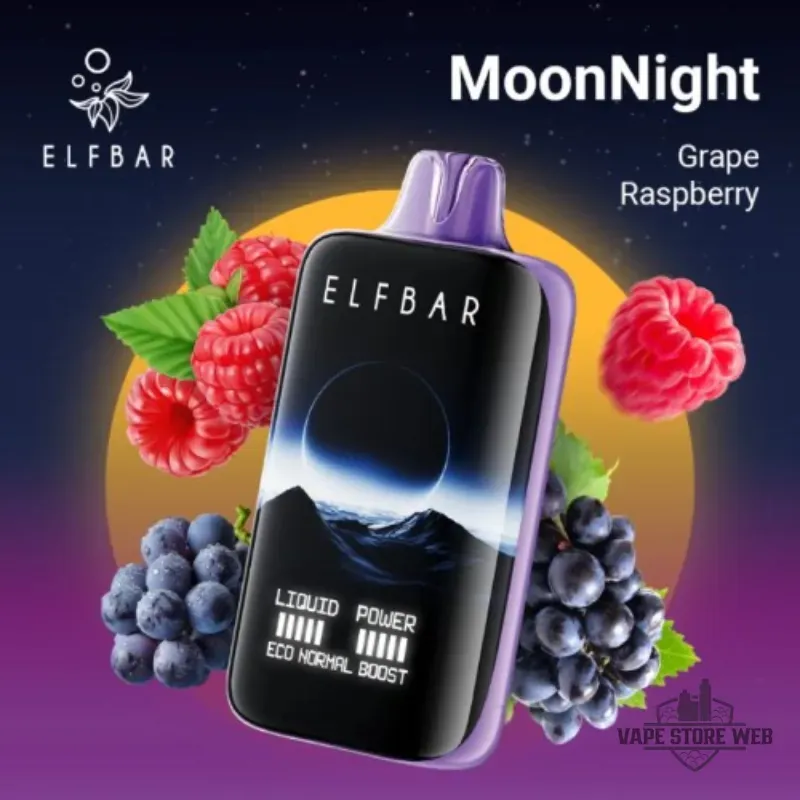 ELF BAR Moon Night 40000 Puffs 50MG Disposable Vape in Dubai 11 elf bar moon night 40000 puffs 50mg disposable vape in dubai grape raspberry