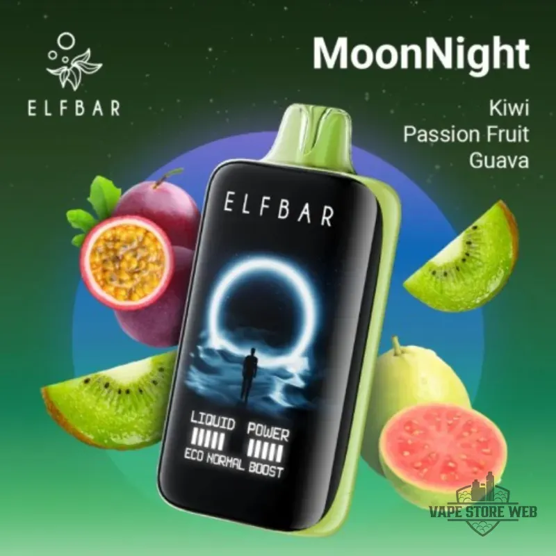 ELF BAR Moon Night 40000 Puffs 50MG Disposable Vape in Dubai 12 elf bar moon night 40000 puffs 50mg disposable vape in dubai kiwi passion fruit guava