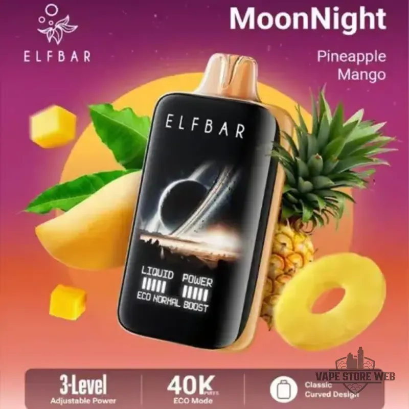 ELF BAR Moon Night 40000 Puffs 50MG Disposable Vape in Dubai 17 elf bar moon night 40000 puffs 50mg disposable vape in dubai pineapple mango