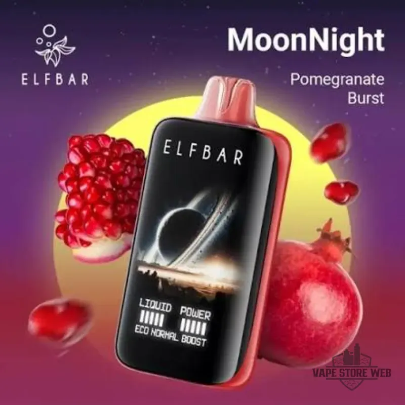 ELF BAR Moon Night 40000 Puffs 50MG Disposable Vape in Dubai 18 elf bar moon night 40000 puffs 50mg disposable vape in dubai pomegranate burst