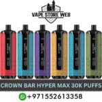 AL FAKHER Crown Bar HYPER MAX 30k Puffs 5MG Disposable Vape Price in Dubai