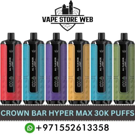 AL FAKHER Crown Bar HYPER MAX 30k Puffs 5MG Disposable Vape Price in Dubai