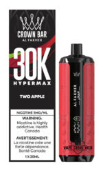 AL FAKHER Crown Bar HYPER MAX 30k Puffs 5MG Disposable Vape Price in Dubai Two Apple