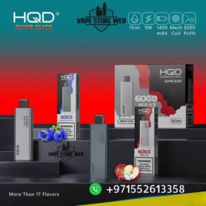 HQD CUVIE Slick 6000 Puffs 20MG Disposable Vape Price In UAE