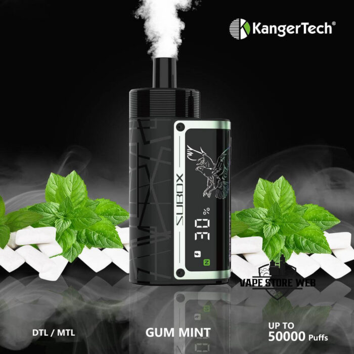 KANGER SUBOX 50000 Puffs Disposable Vape Price in Dubai Gum Mint