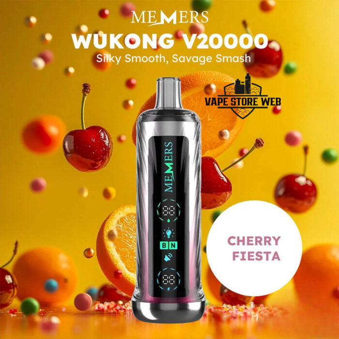 MEMERS Wukong V20000 Puffs Disposable Vape Price in Dubai Cherry Fiesta
