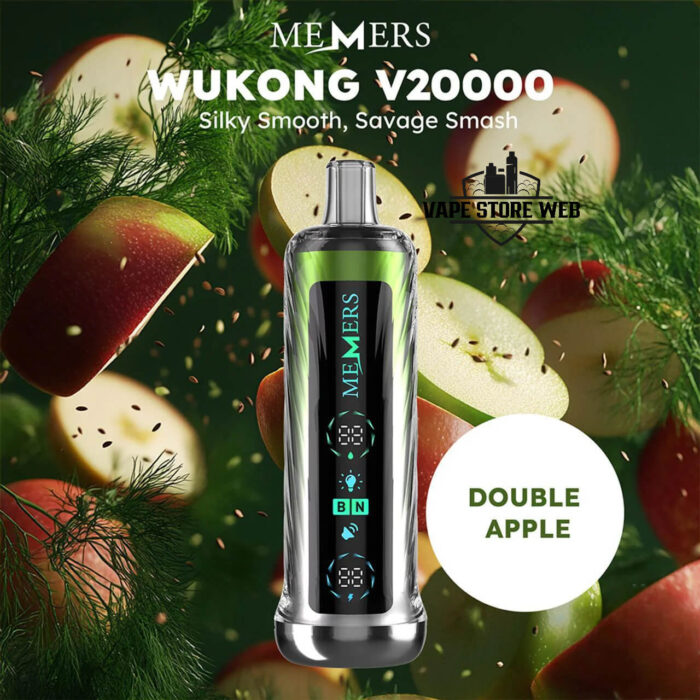 MEMERS Wukong V20000 Puffs Disposable Vape Price in Dubai Double Apple