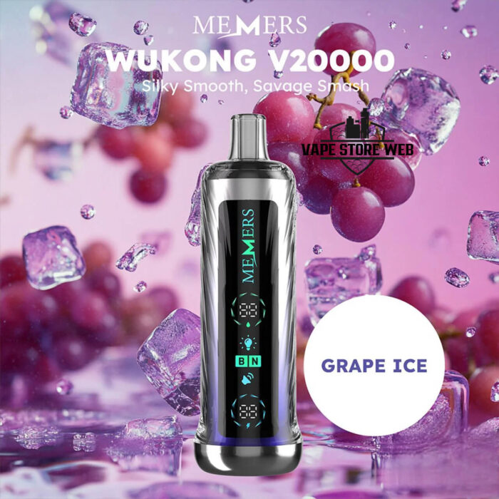 MEMERS Wukong V20000 Puffs Disposable Vape Price in Dubai Grape Ice
