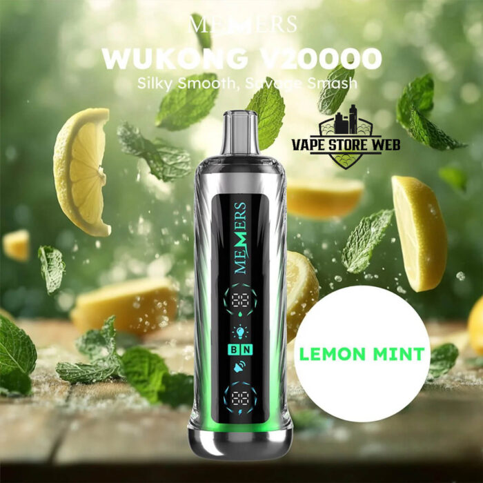 MEMERS Wukong V20000 Puffs Disposable Vape Price in Dubai Lemon Mint