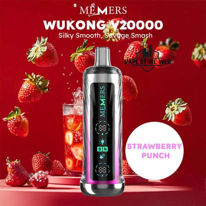 MEMERS Wukong V20000 Puffs Disposable Vape Price in Dubai Strawberry Punch