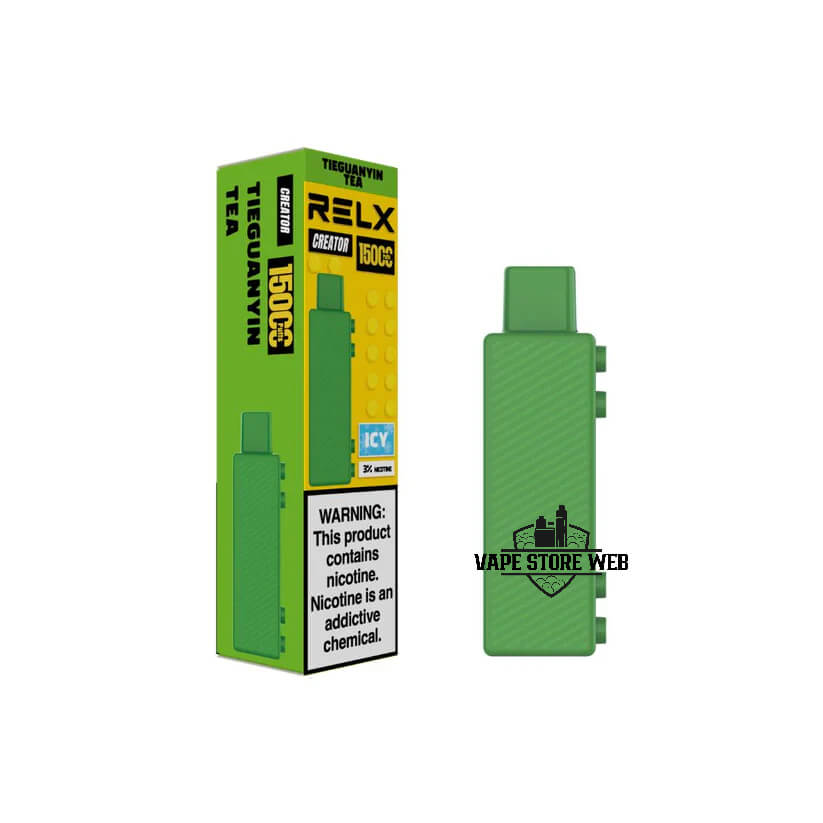 RELX Creator Kit 15000 Puffs Disposable Vape Review – Ideal for Flavor Junkies? 2 RELX Creator Kit 15000 Puffs Disposable Vape Price in Dubai Tieguanyin Tea