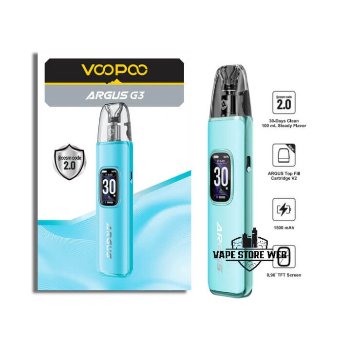 VOOPOO Argus G3 30W Pod System Price in Dubai Aurora Blue