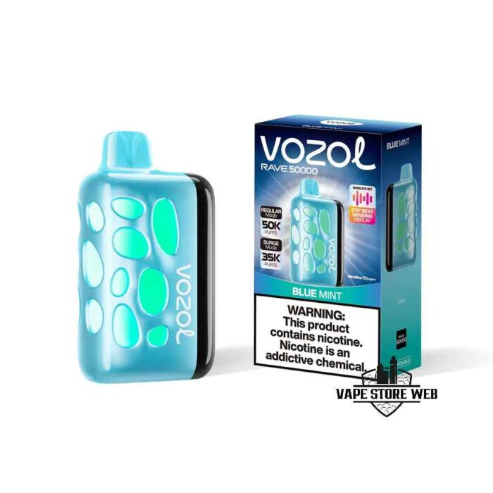 VOZOL Rave 50000 Puffs 50MG Disposable Vape Price in Dubai Blue Mint