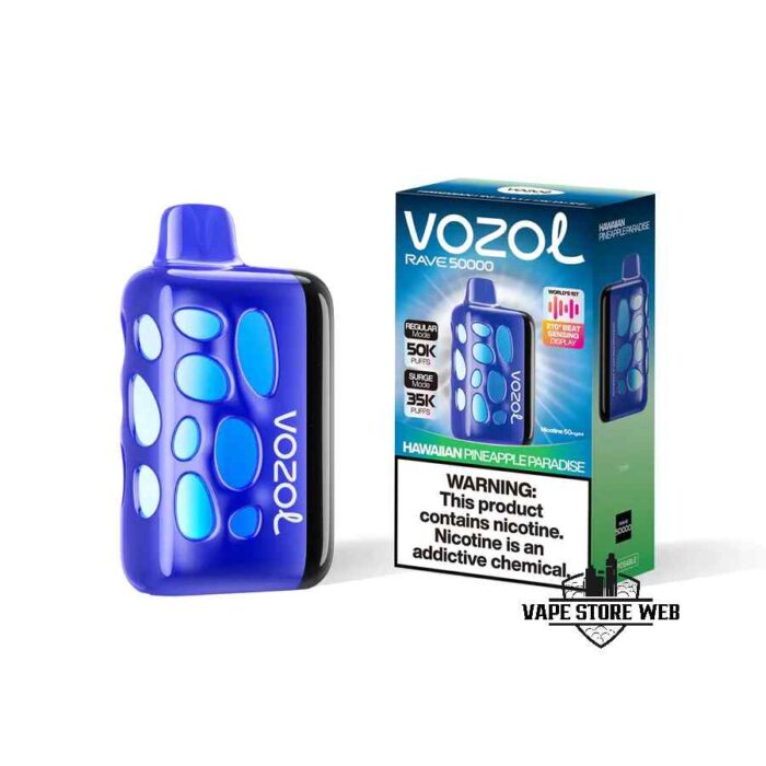 VOZOL Rave 50000 Puffs 50MG Disposable Vape Price in Dubai Hawaiian Pineapple Paradise