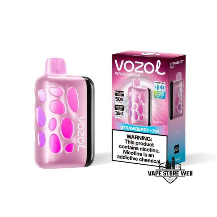 VOZOL Rave 50000 Puffs 50MG Disposable Vape Price in Dubai Strawberry Kiwi