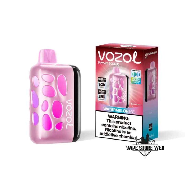 VOZOL Rave 50000 Puffs 50MG Disposable Vape Price in Dubai Watermelon Ice