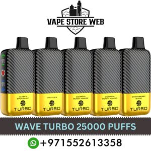 WAVE Turbo 25000 Puffs 50MG Disposable Vape Price In Dubai