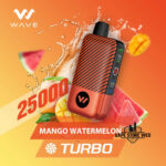 WAVE Turbo 25000 Puffs 50MG Disposable Vape Price in Dubai Mango Watermelon