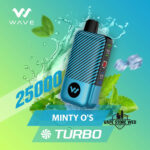 WAVE Turbo 25000 Puffs 50MG Disposable Vape Price in Dubai Minty O'S